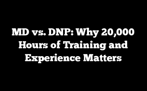 MD vs. DNP: Why 20,000 Hours of Training and Experience Matters