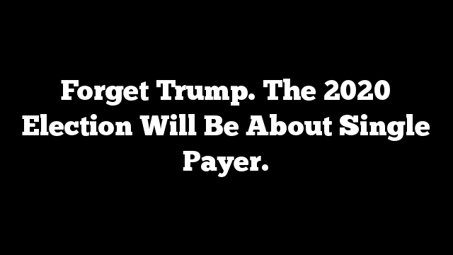 Forget Trump. The 2020 Election Will Be About Single Payer.